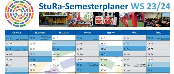 Semesterplaner Wintersemester 23/24